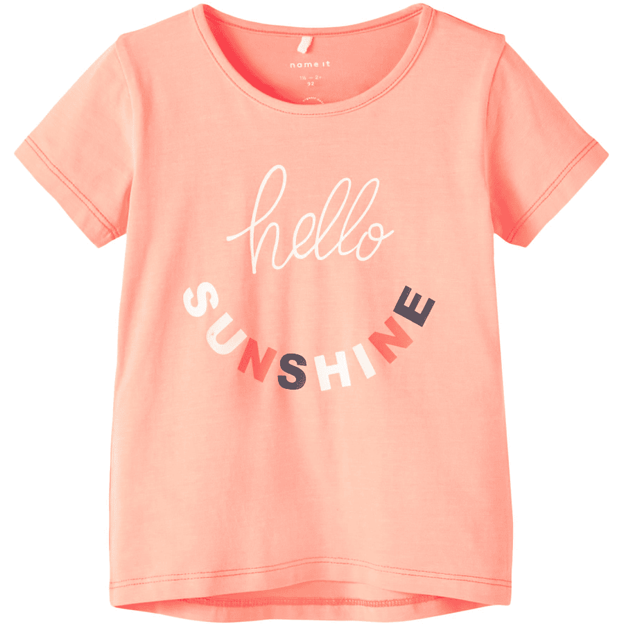 name it Camiseta Nmfdina Fiery Coral