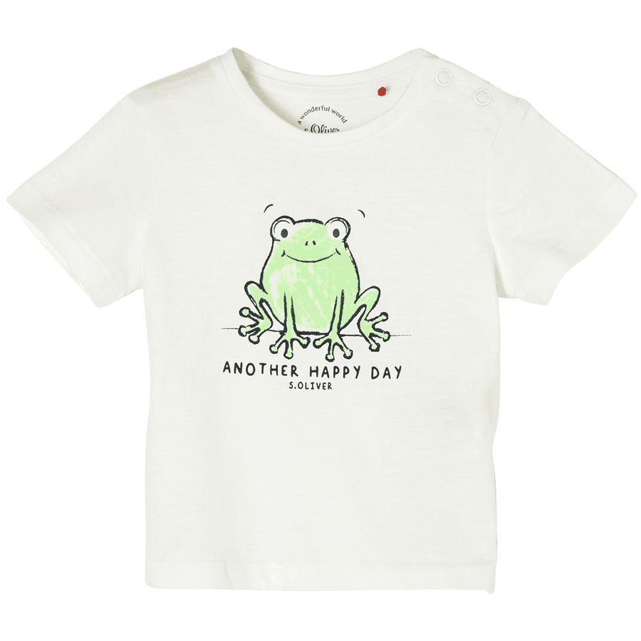 s. Olive r T-shirt med grodmotiv