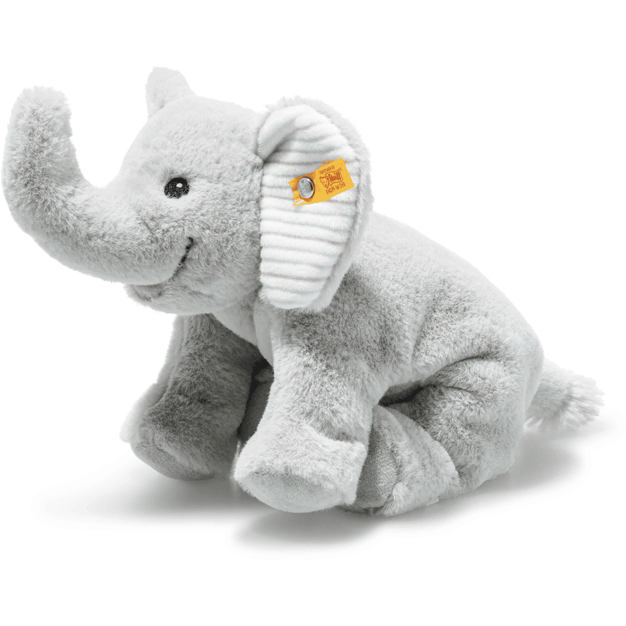 Steiff Floppy elefant Trampili grå liggande, 20 cm