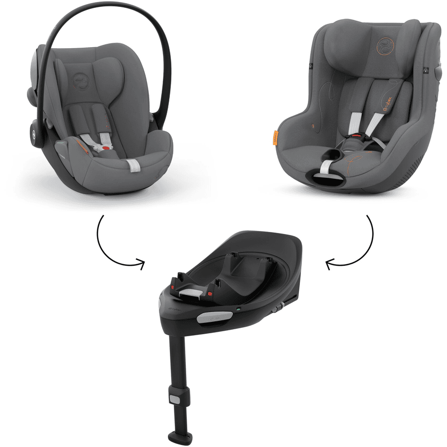 cybex GOLD Autostoel Set Reboarder Sirona G incl. Autostoel Cloud G incl. Base G Lava Grey 