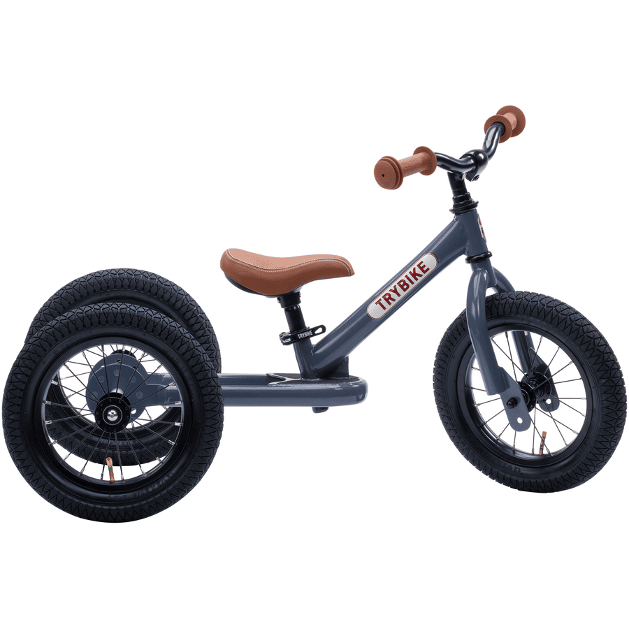 Trybike Draisienne enfant 2 roues acier gris