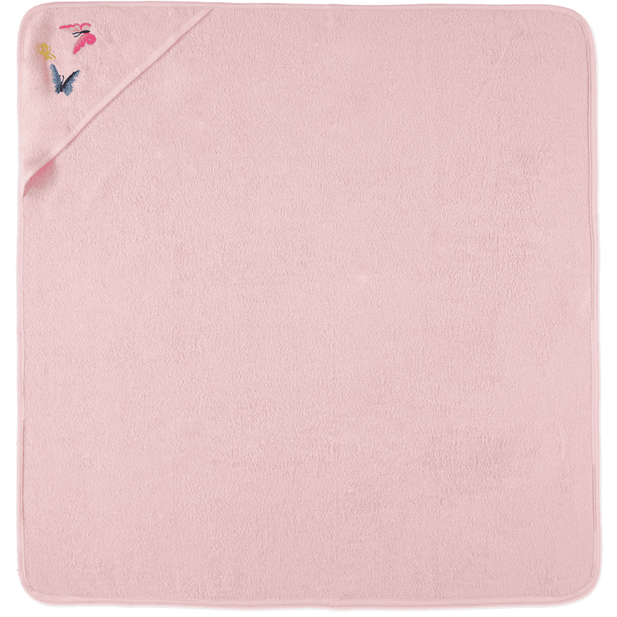 HAT & CO Koupelnová osuška s kapucí růžová 100 x 100 cm