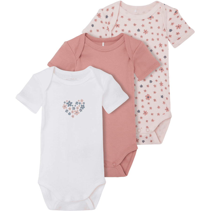 name it Body s krátkým rukávem 3 pack rosette