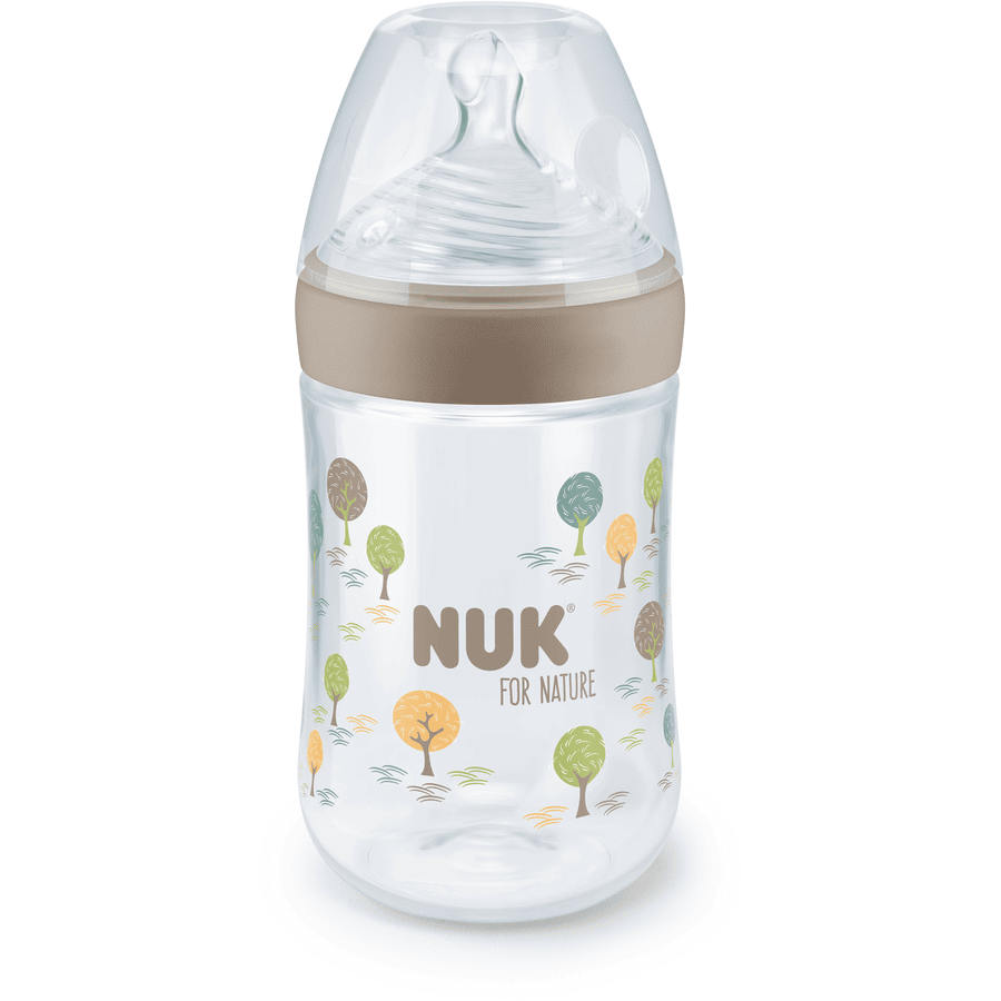 NUK Biberón para Nature 260ml, marrón