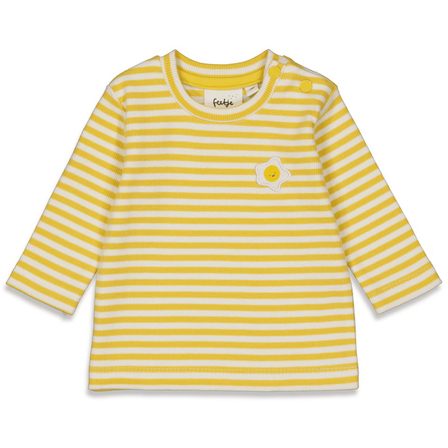 Feetje Camisa de manga larga a rayas amarillo huevo