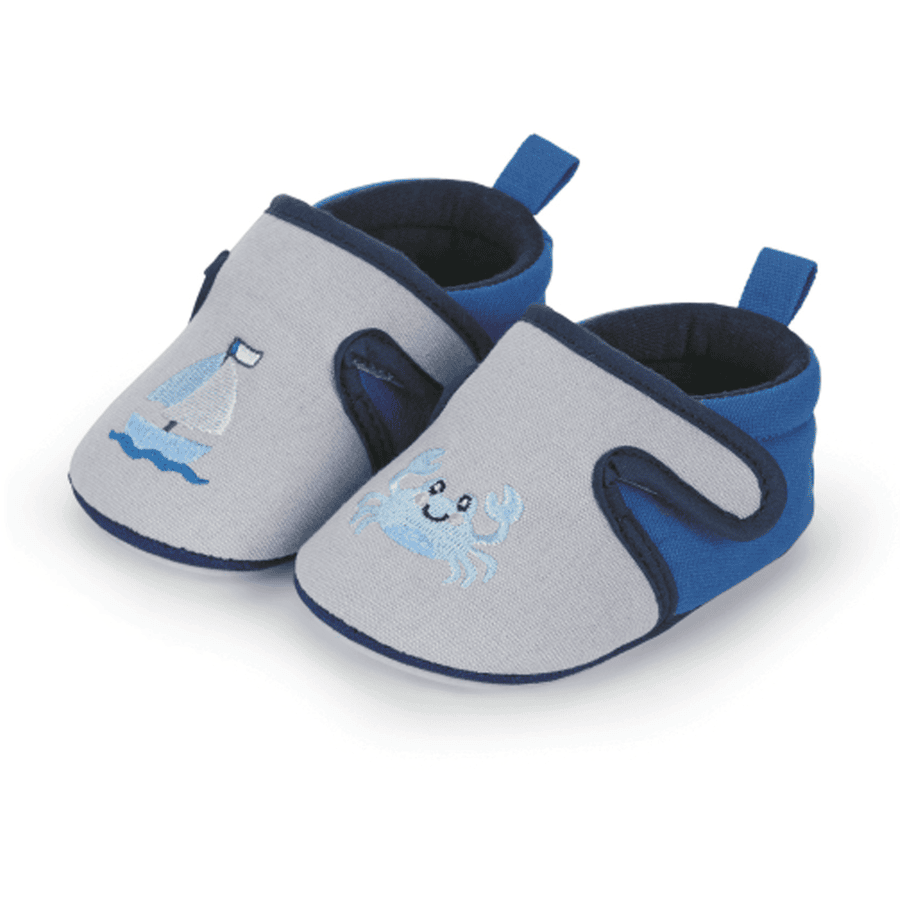 Sterntaler zapato de gateo para bebé gris humo