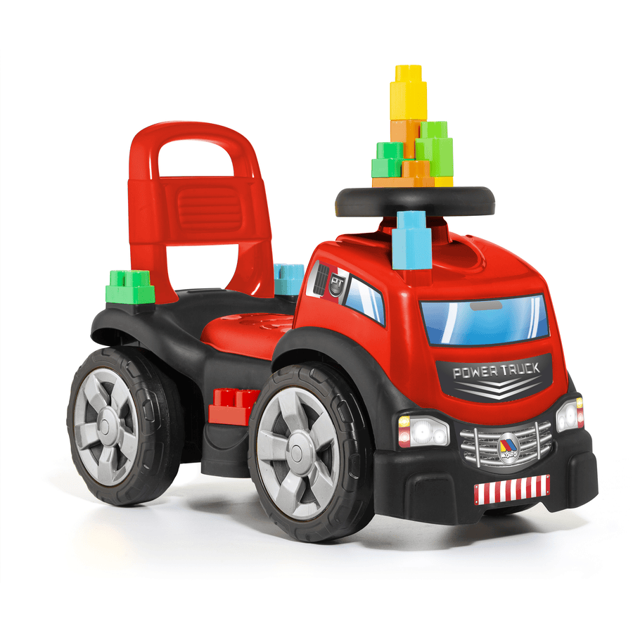 MOLTO Loopauto Vrachtwagen 3 in 1 rood 
