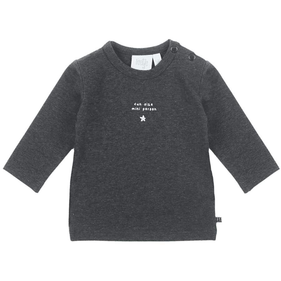 Feetje Longsleeve Fun Size Mini Person anthracite-melange