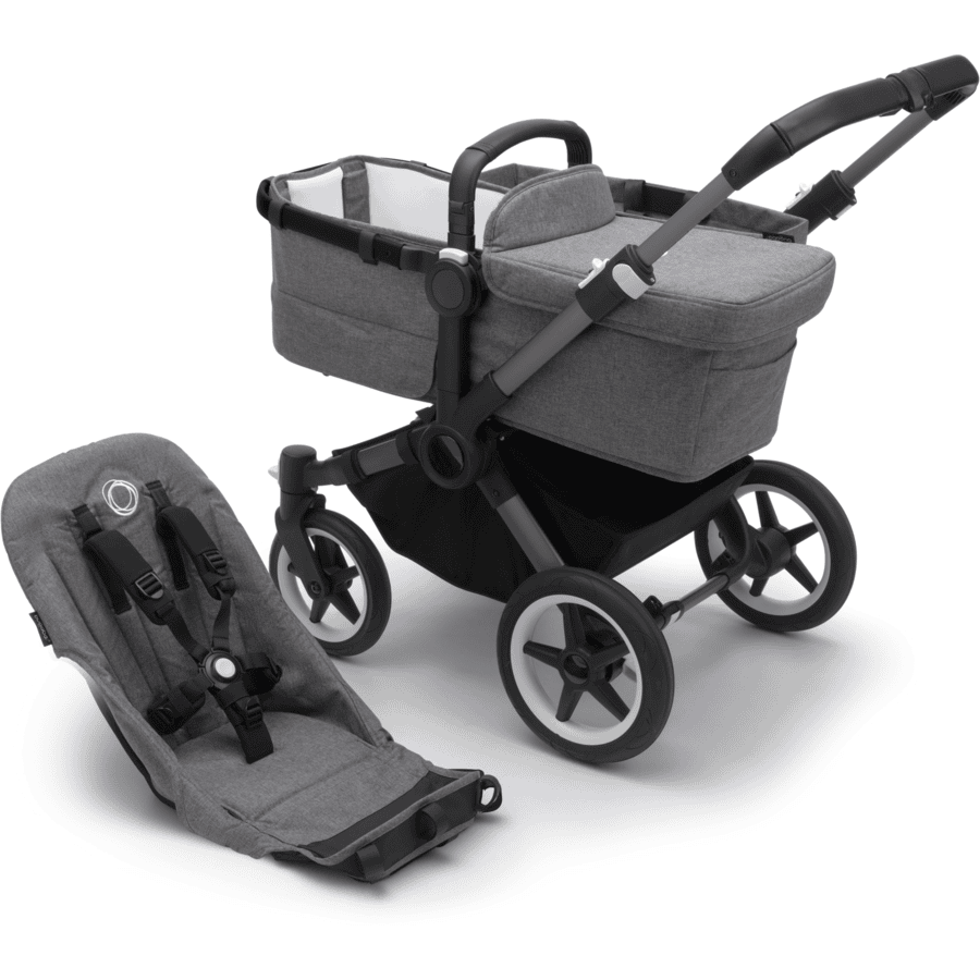 bugaboo Yhdistelmävaunut Donkey 5 Base Graphite / Grey Melange