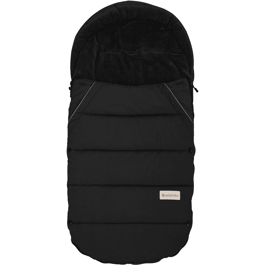 Altabebe Winterfußsack Seattle für Kinderwagen schwarz-schwarz