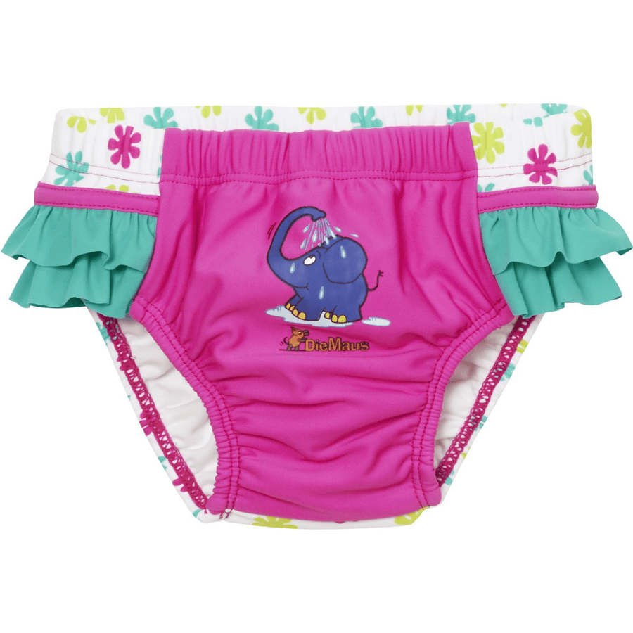 Playshoes Spodnie kąpielowe z ochroną przed promieniowaniem UV Spodnie kąpielowe Myszka różowa