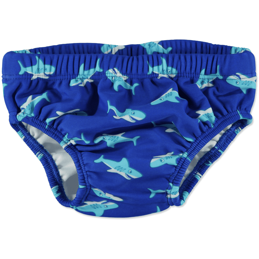 PLAYSHOES Badblöja med UV-skydd blå med hajmönster