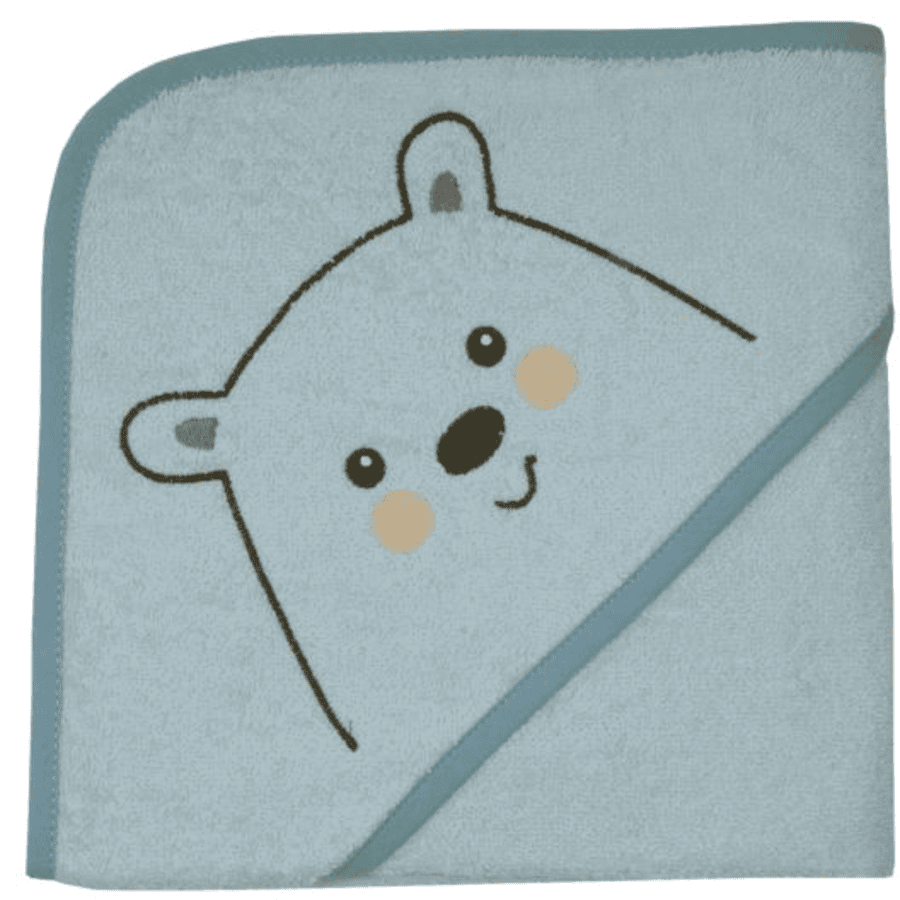 WÖRNER SÜDFRTTIER ręcznik kąpielowy z kapturem miś polarny mięta
