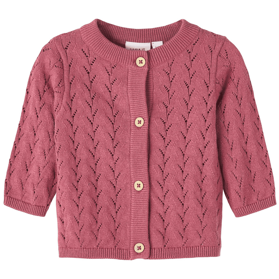 name it Strickjacke Nbftomille Deco Rose