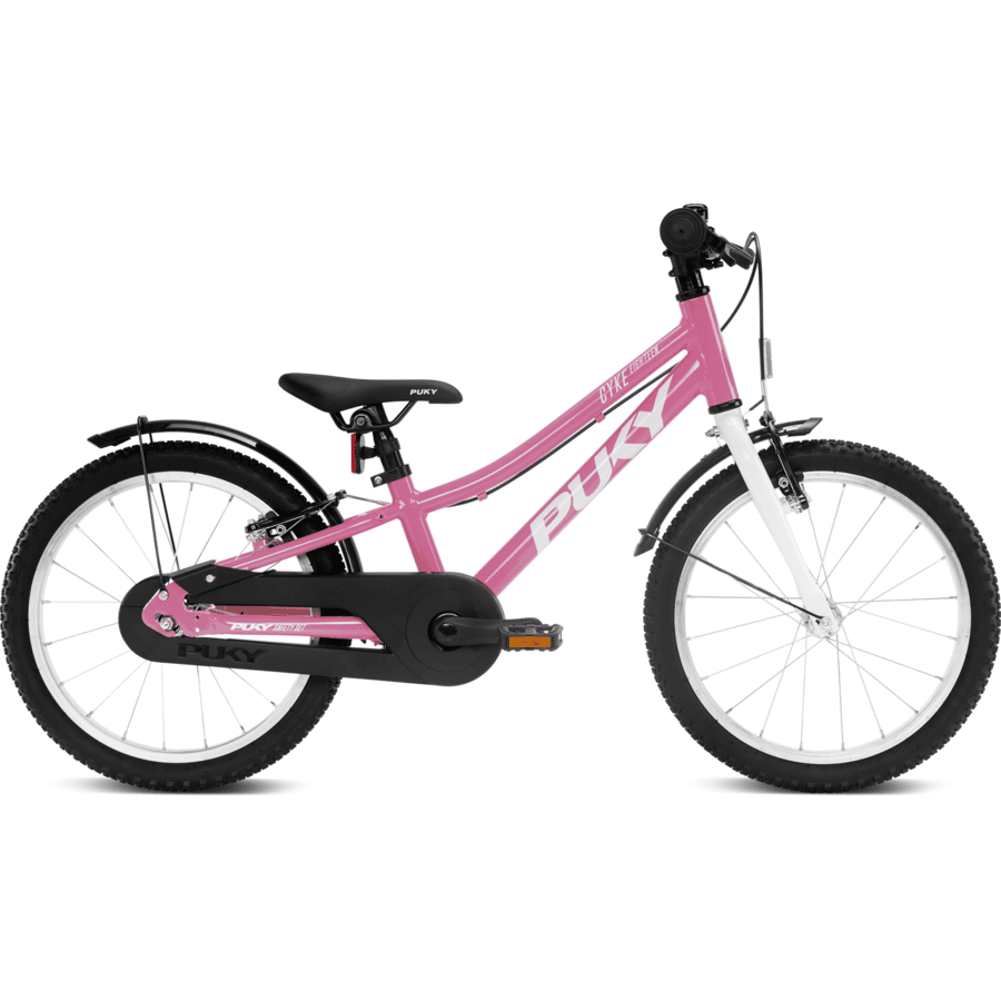 PUKY ® Rower dziecięcy CYKE 18" freewheel model specjalny czysty róż / white 