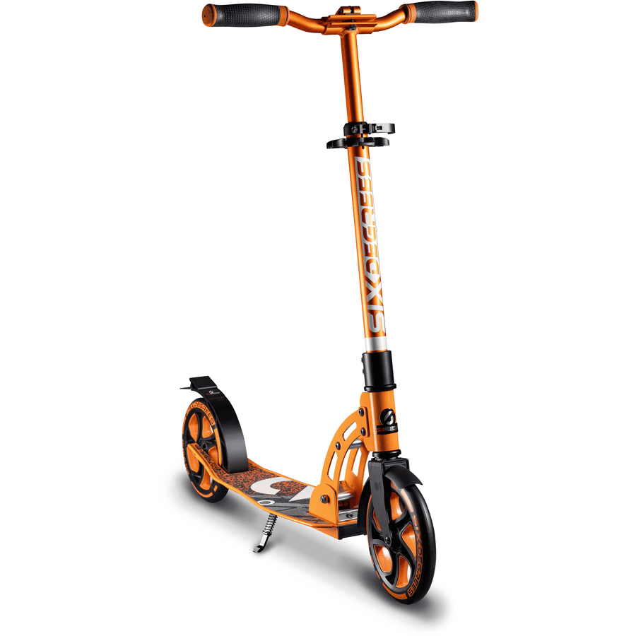 SIX DEGREES Trottinette enfant 2 roues évolutive pliable aluminium 205 mm orange