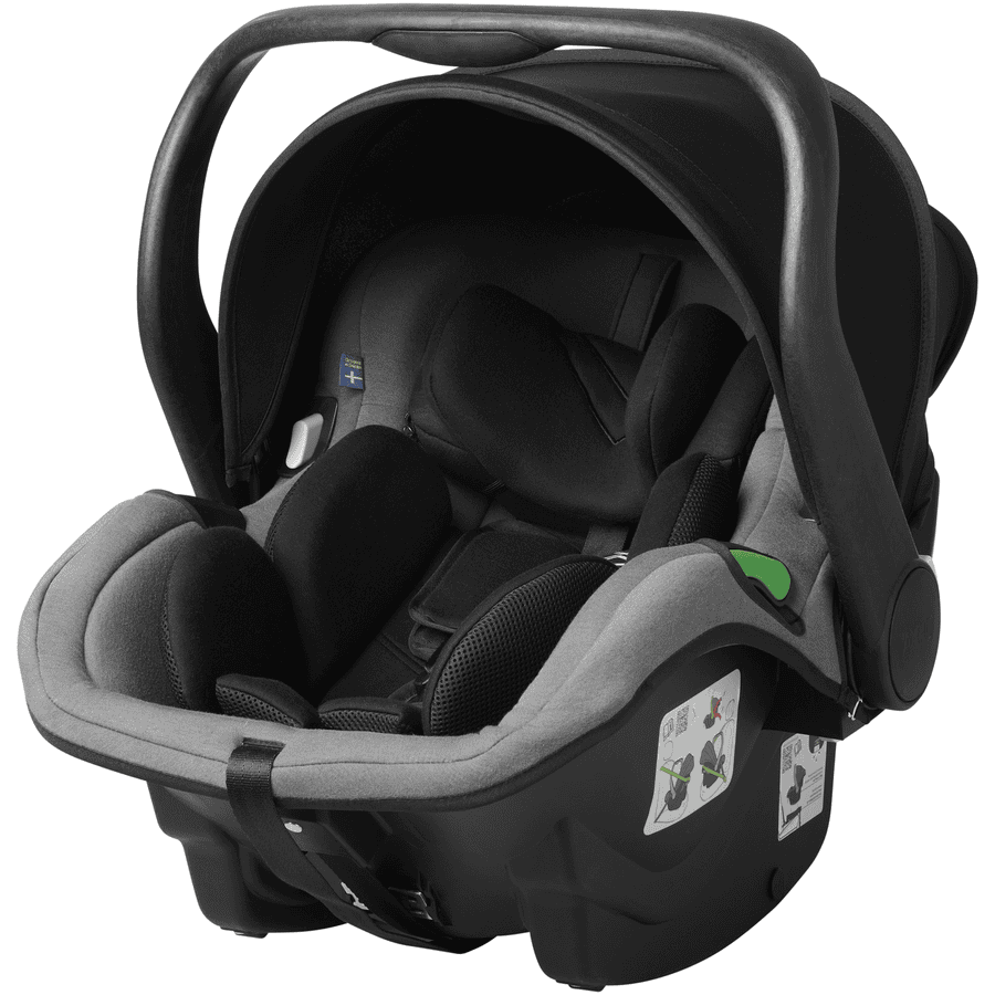AXKID Fotelik samochodowy dla niemowląt Envirobaby Granite Grey