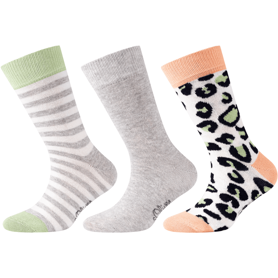 S. Olive r Chaussettes peach nectrar 3er Pack 
