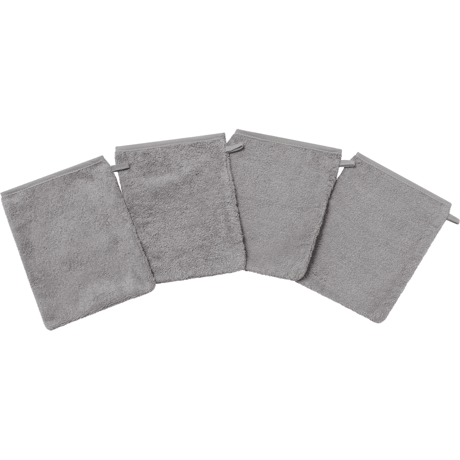 kindsgard Manoplas de lavado vasklude pack de 4 gris