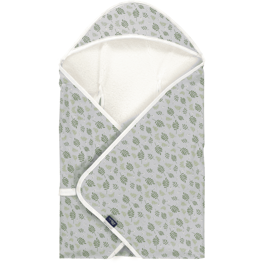 Alvi ® Travel Blanket Jersey Organic Cotton Drifting Leaves 