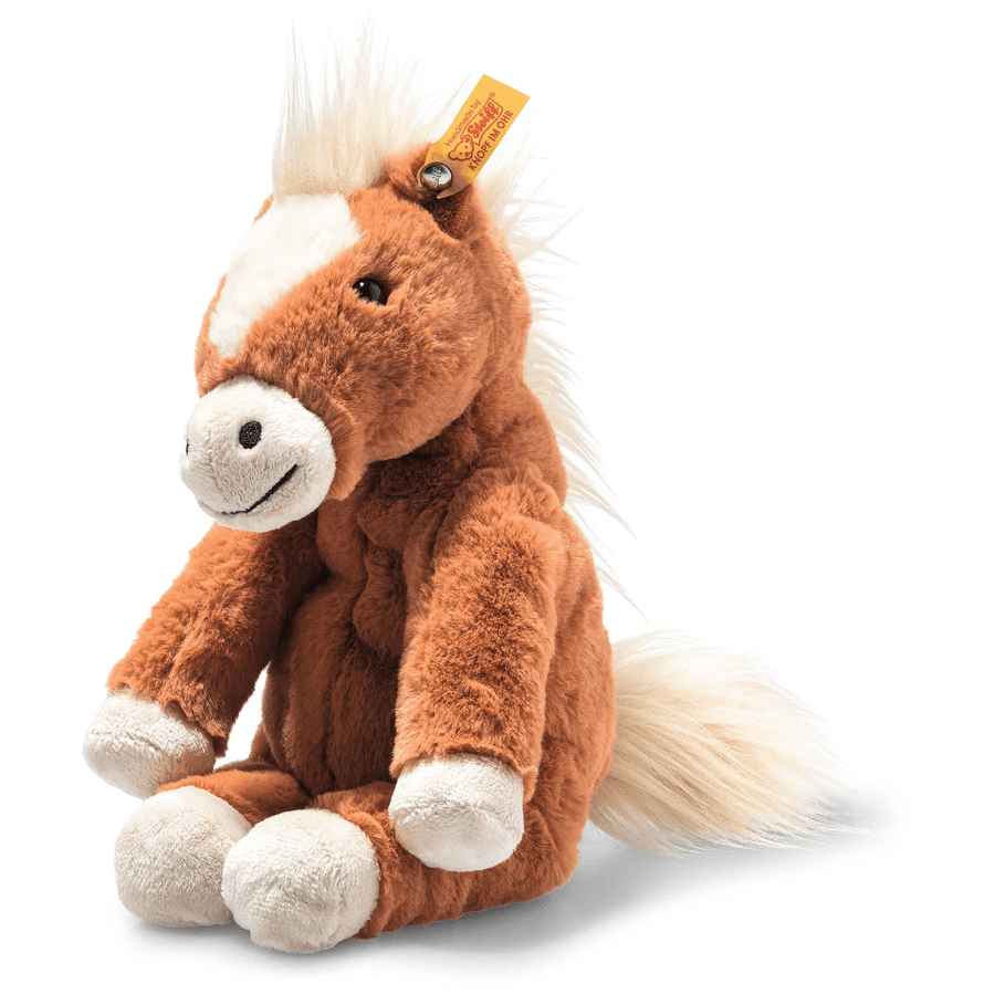 Steiff Soft Cuddly Friends Gola Schlenker- Cheval brun rougeâtre, 27 cm