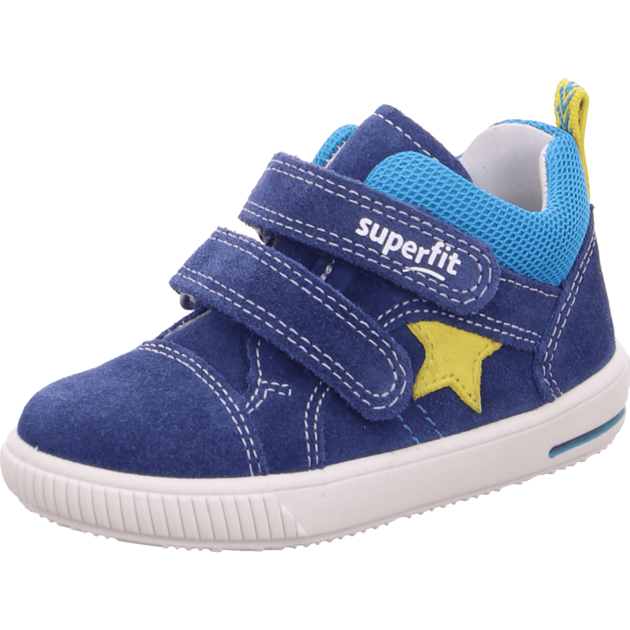 superfit Drenge lave sko Moppy blå / gul (medium)