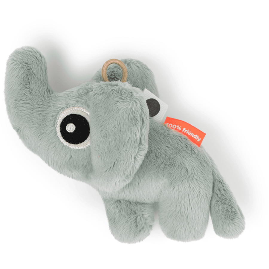 Done by Deer™ Hochet peluche Elphee éléphant bleu