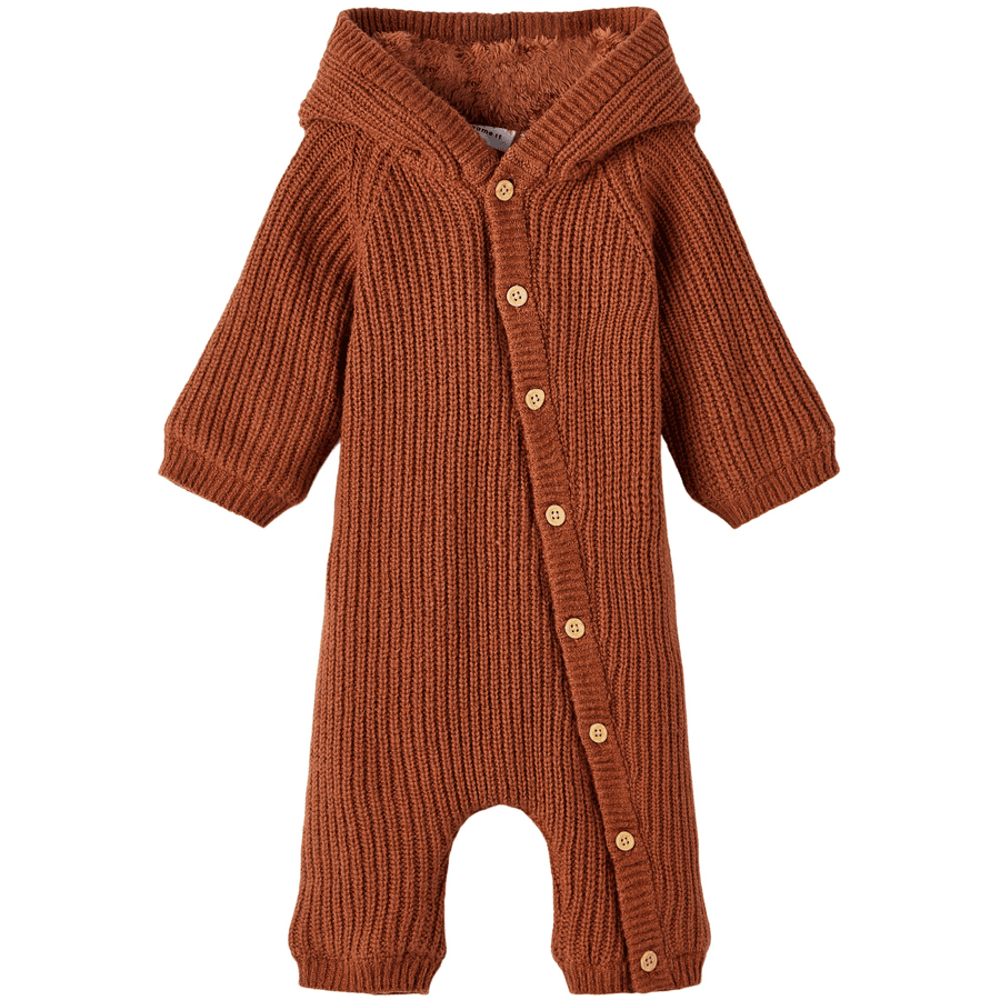 name it Nbnneja Gebreide jumpsuit met kokosnootschelp