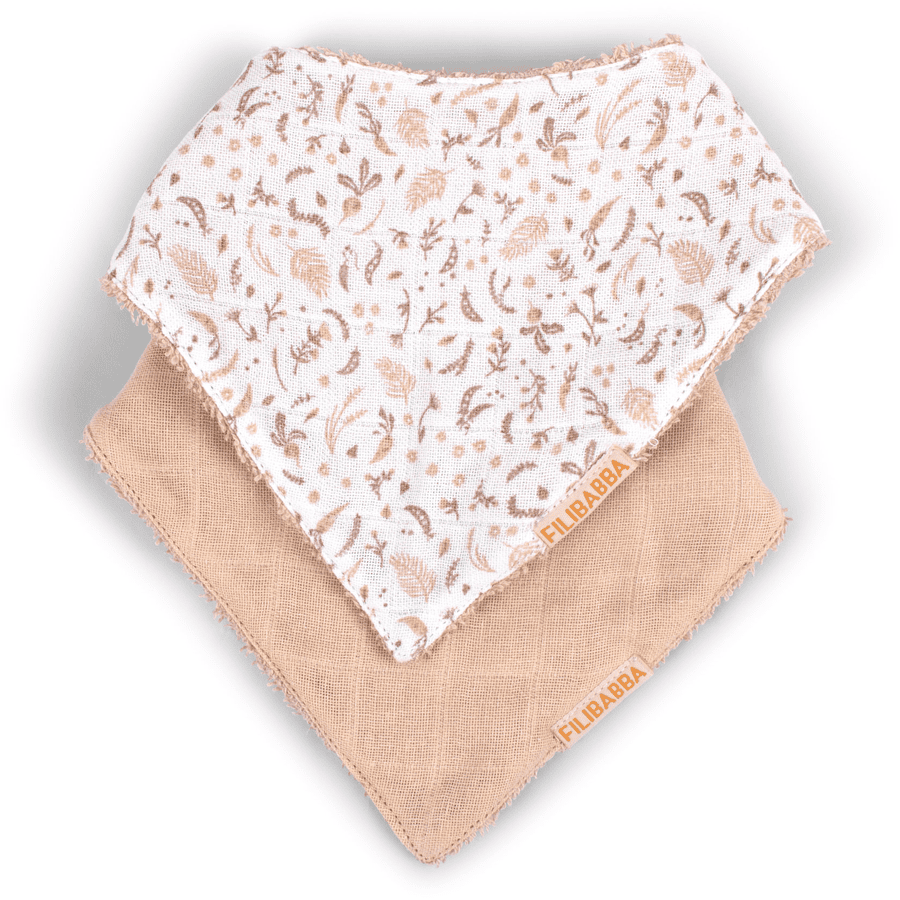 Filibabba  Bandana Bib 2-Pack - Harvest