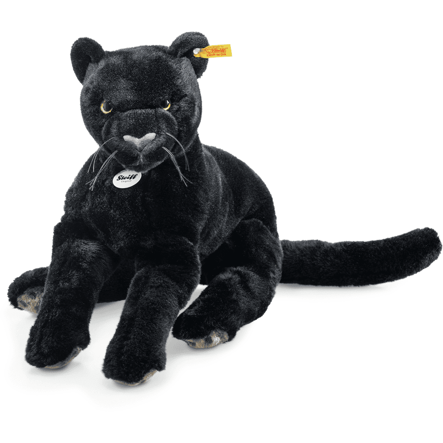 Steiff Maskotka Czarna Pantera Nero, 40 cm, leżąca, kolor czarny