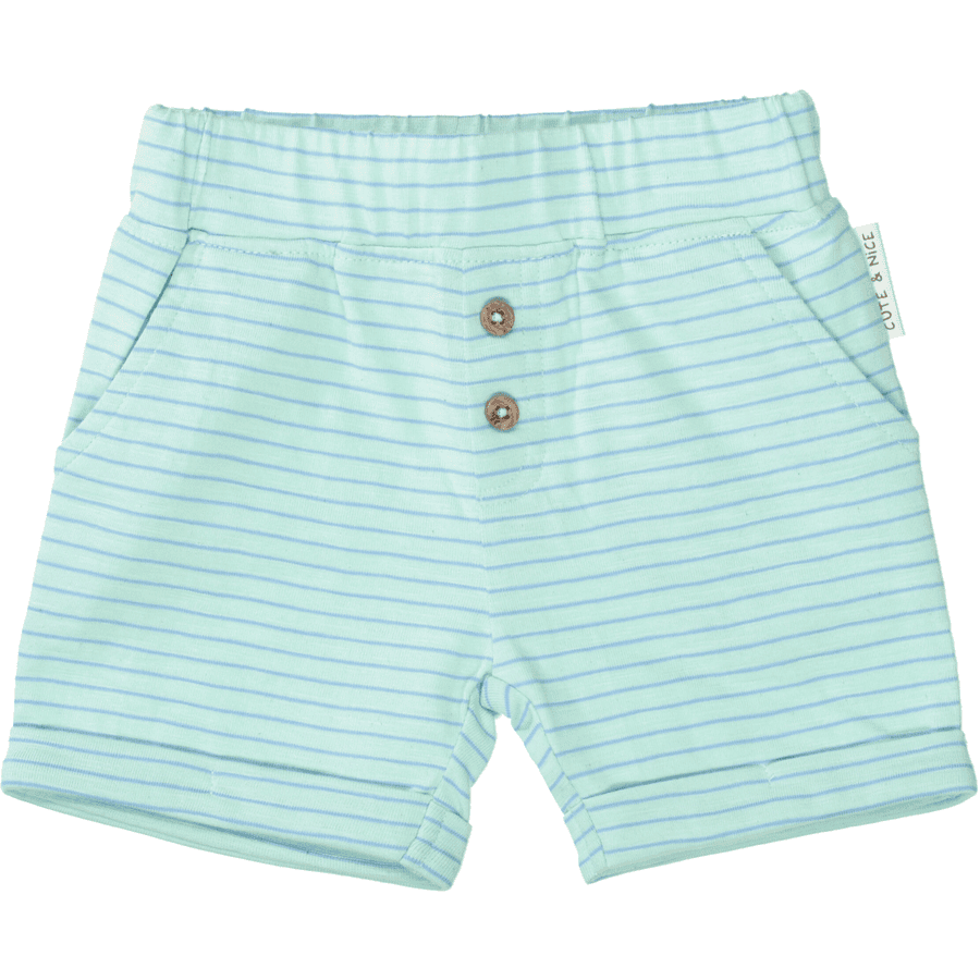 STACCATO Shorts, verde menta, a righe 