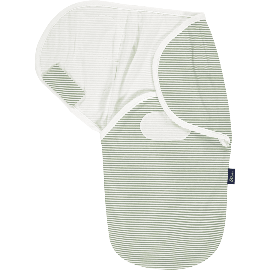 Alvi® Couverture emmaillotage bébé Harmonie hippocampe vert