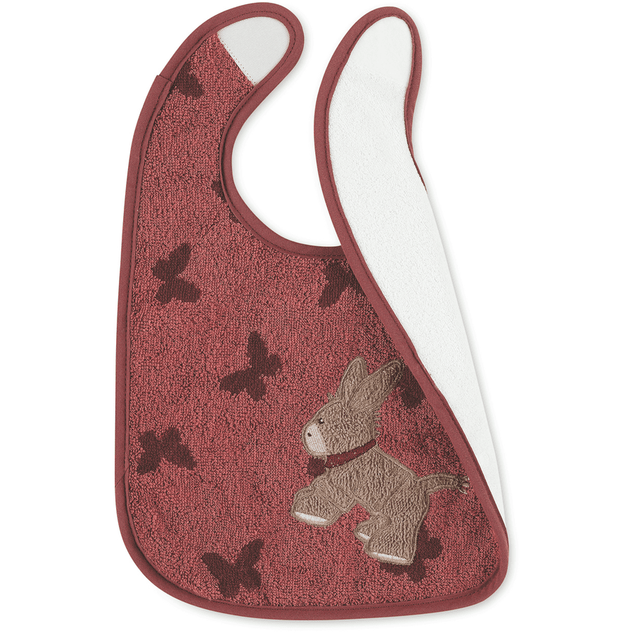 Sterntaler Bavoir à scratch enfant Emmily plastique rouge clair