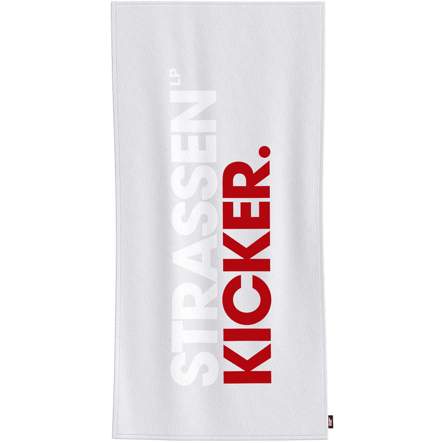 HERDING Velurová osuška Street Kicker šedočervená 75 x 150 cm