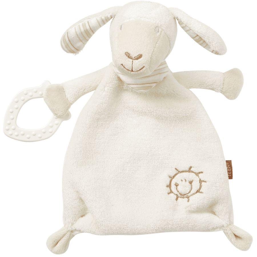 fehn?� Doudou Baby Love mouton Paul, anneau de dentition | roseoubleu.fr