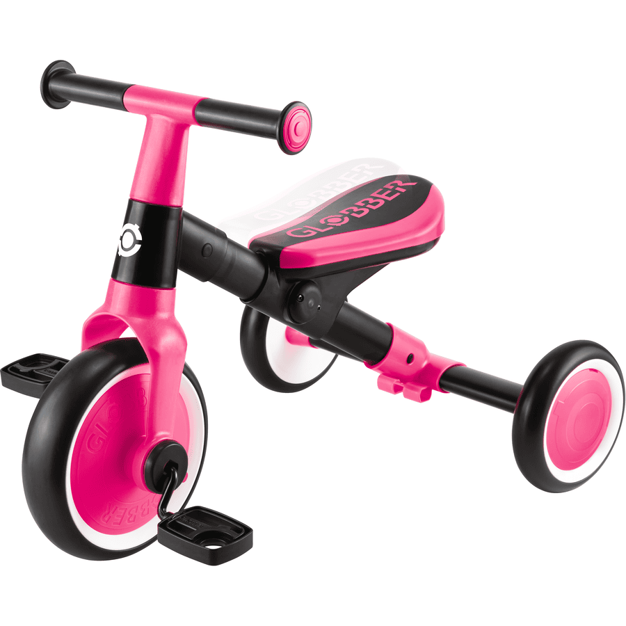 GLOBBER LEARNING TRIKE 2in1, fuchsia pink