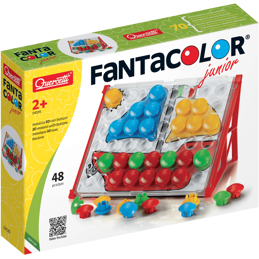 Quercetti Mosaikk-plugg inn i spillet Fanta Color Junior Basic (48 brikker)