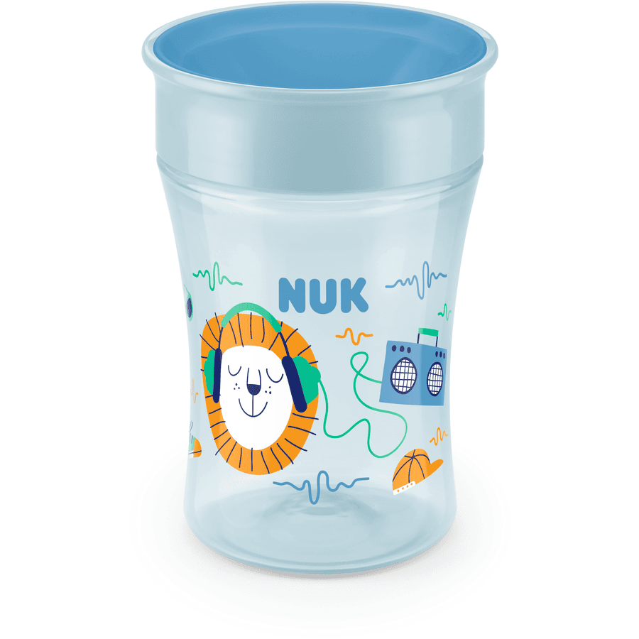 NUK Tasse enfant Magic Cup bordure 360° dès 8 mois PP bleu clair 230 ml