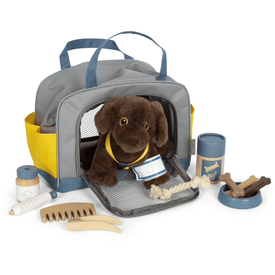 small foot® Hund mit Tasche und Pflege-Set