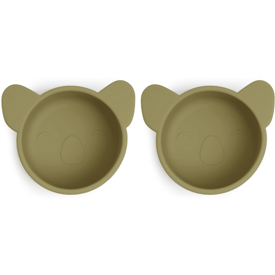 nuuroo Koala rosa 2 piezas snack bowls - Olive Green 