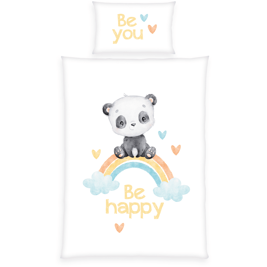 babybest® Sängkläder Rainbow Panda 100x135 cm