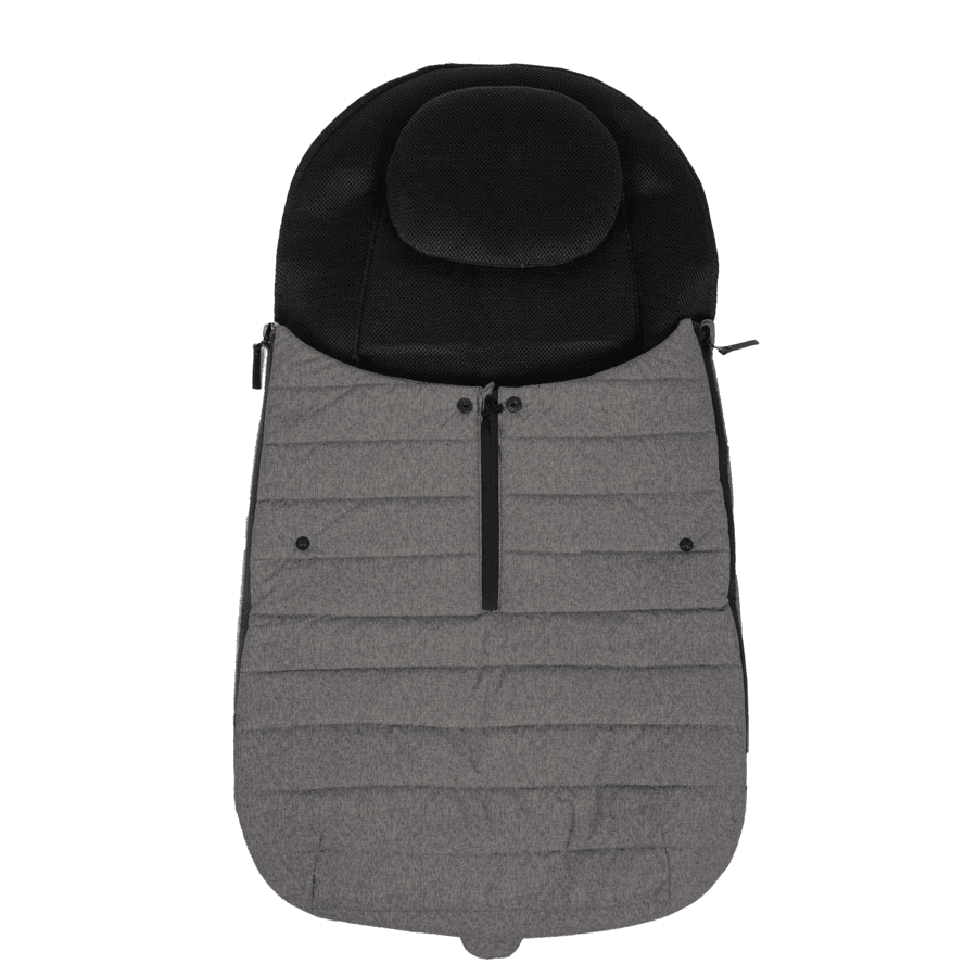 Altabebe přechodový nánožník na kočárek s opěrkou hlavy tmavě šedý