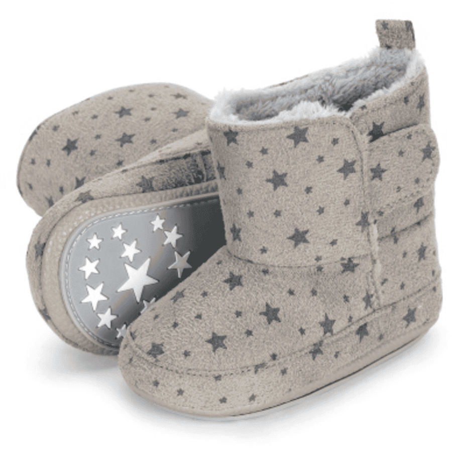 Sterntaler Bottes bébé étoiles gris clair 