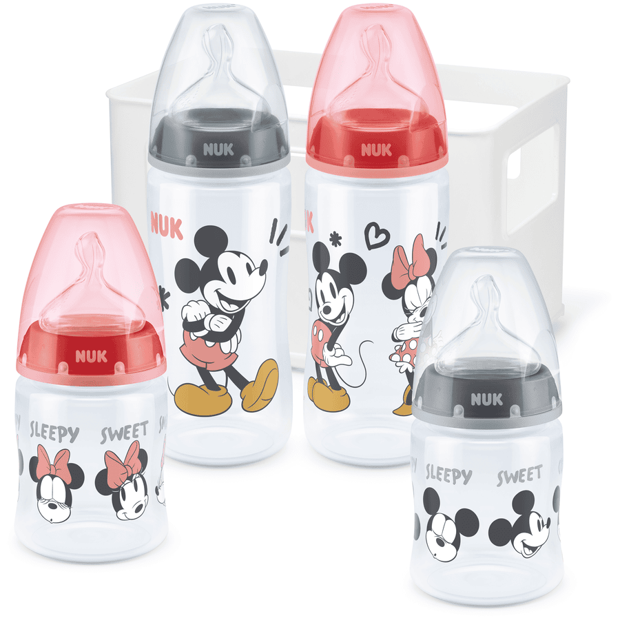 NUK Starterset First Choice⁺  Disney Mickey & MInni Mouse mit Temperature Control, ab der Geburt