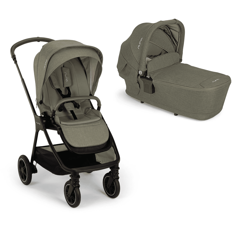 Nuna Kinderwagen Set - Triv next incl. opvouwbare reiswieg Lytl next Pine