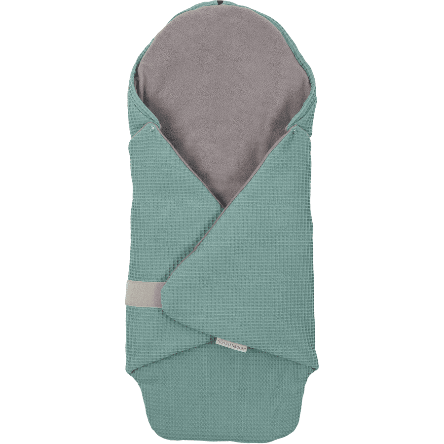 ULLENBOOM Waffle pique wrap blanket sage