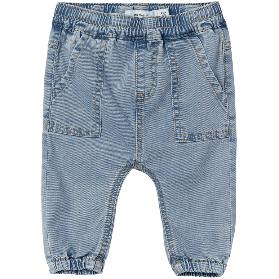 name it Jeansy U-Shape Nbmben Light Niebieski denim