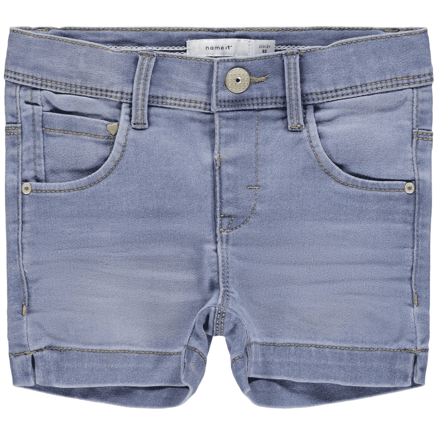 name it Shorts NMFSALLI Lyseblå denim