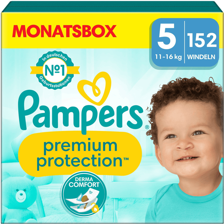 Pampers Premium Protection, rozmiar 5 Junior, 11-16kg, 152 pieluszki