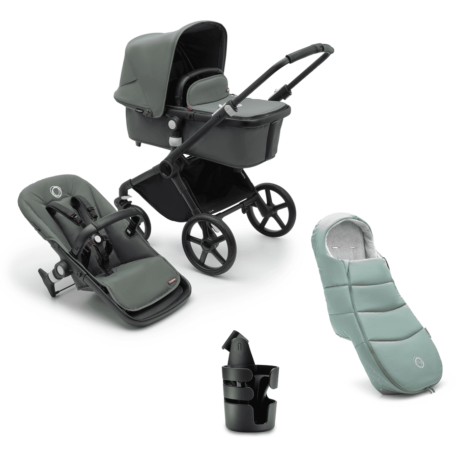 bugaboo Barnevogn Fox Cub Komplett Black / Forest Green 